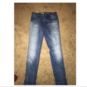 High waisted skinny jeans